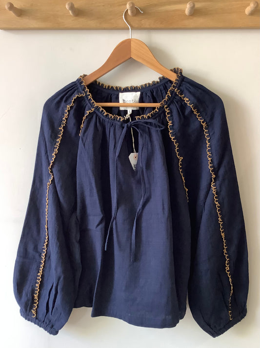 Bonte Fleur Top in Midnight