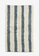 Load image into Gallery viewer, Madam Stoltz Striped Tufted Bath Mat
