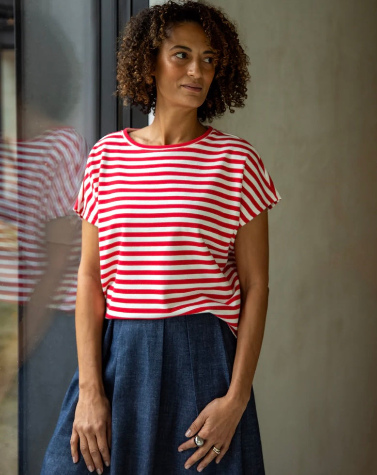 Chalk Wei Stripe Top