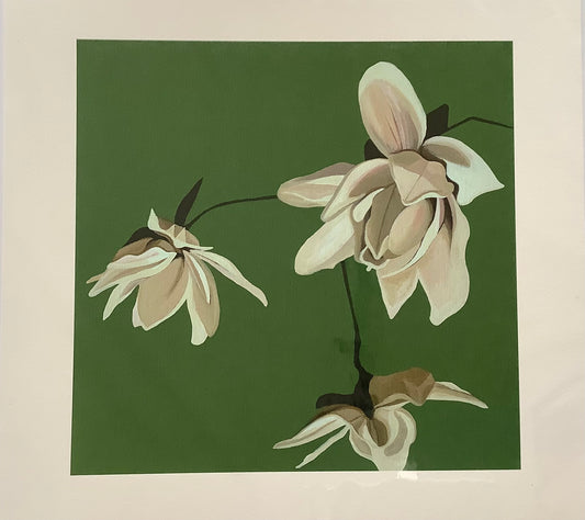 Julia Langley print Green Magnolia