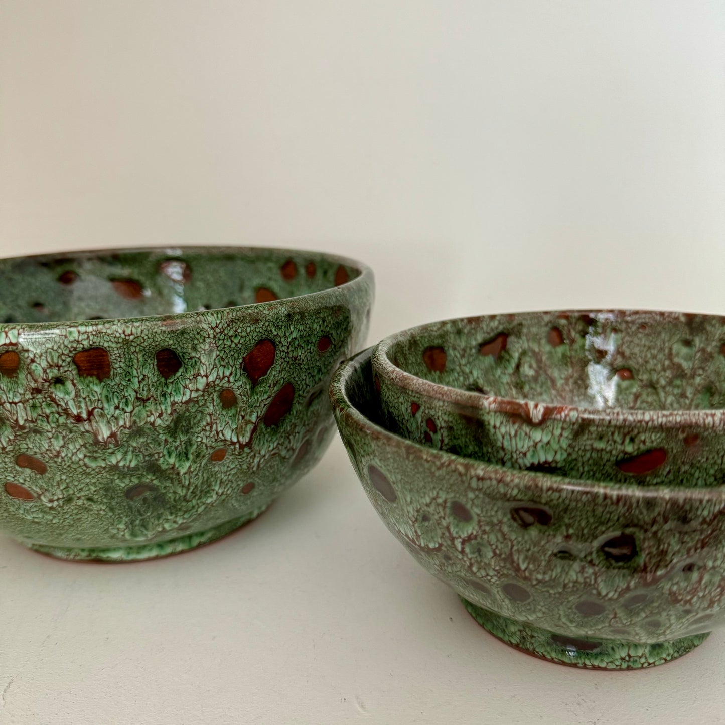 MAROC Ceramics Green Blotch bowl