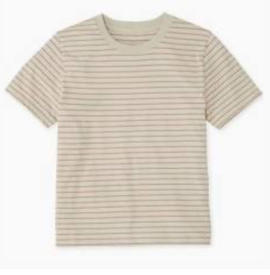 Yerse 43109 Beige and ecru striped t-shirt