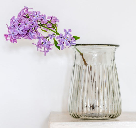 GI Ribbed Stem Vase