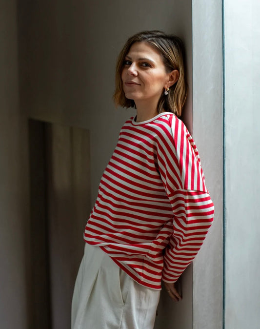 Chalk Rebecca Stripe Top