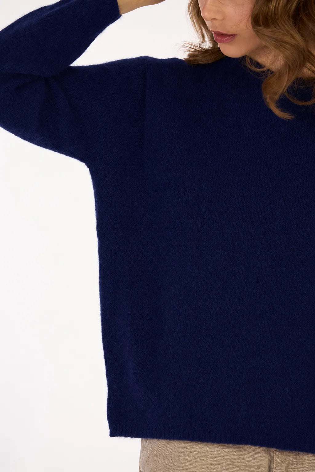 Les Racine’s du Ciel Aurore Wide Sweater Blue Chine