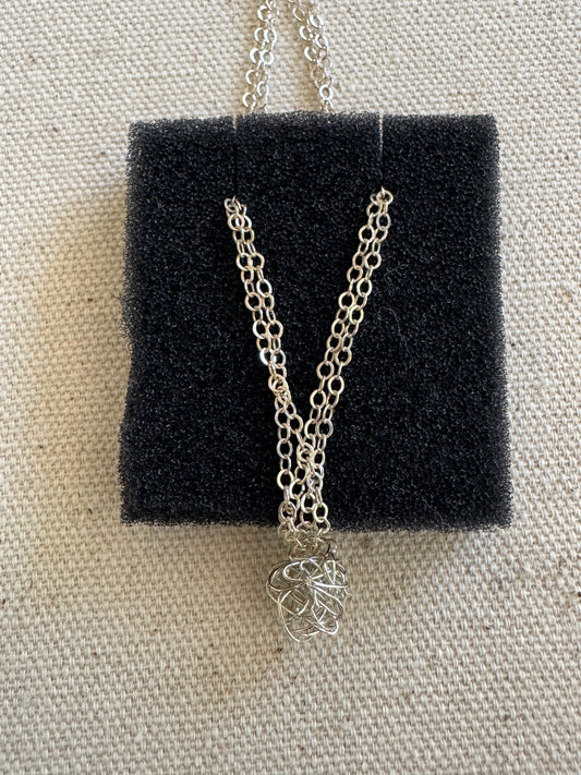 Hiromi’s Bijoux B004 Necklace 20 cm chain with 8mm silver ball
