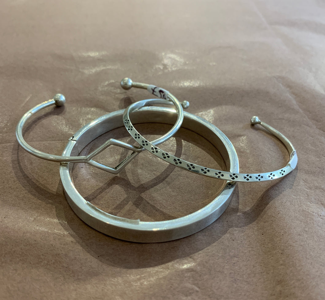 MAROC Jewellery Bangle Solid Silver