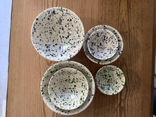 Load image into Gallery viewer, Maroc Ceramics Splatter bowls blue or green
