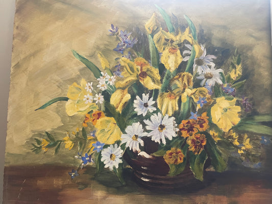 Vintage Flower Painting