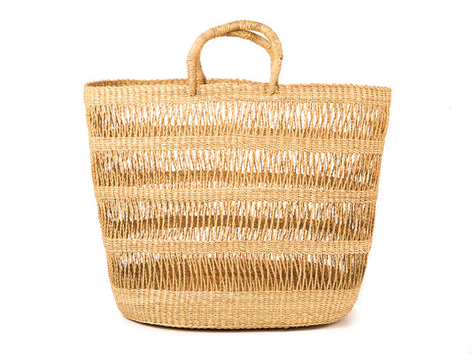 Basket Room Ghani Vegan Open Weave Shopping Basket