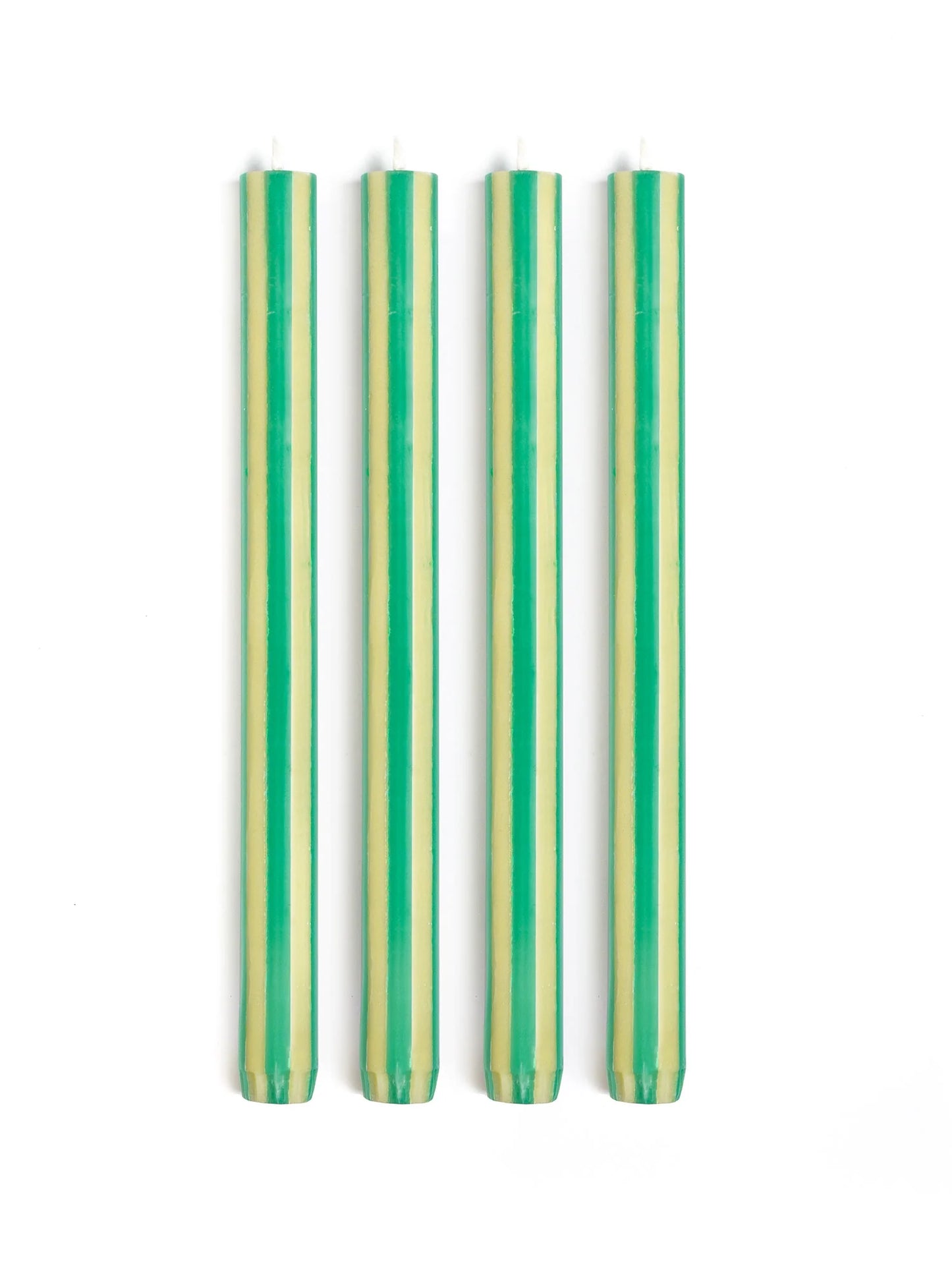 Yod&Co Set of 4 Striped Dinner Candle Set