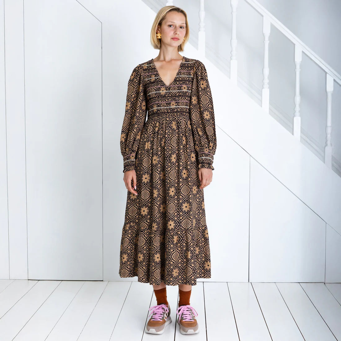 Bonté Troy Dress Midnight/Sand AW25