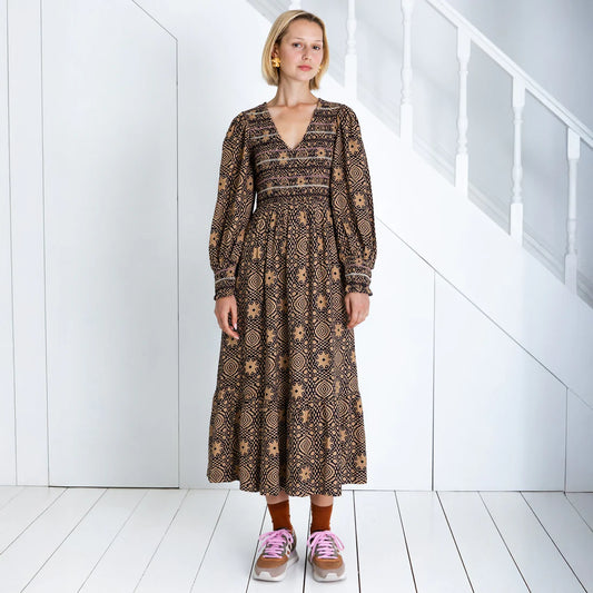 Bonté Troy Dress Midnight/Sand AW25