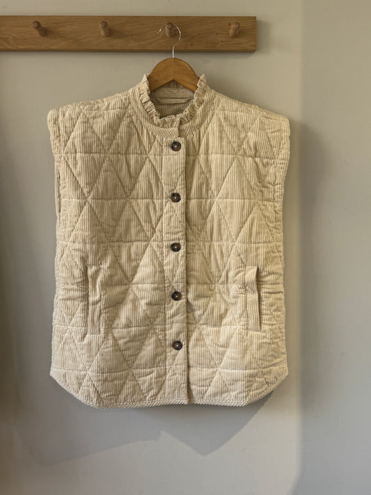 Bonte Stina Gilet Ecru AW25