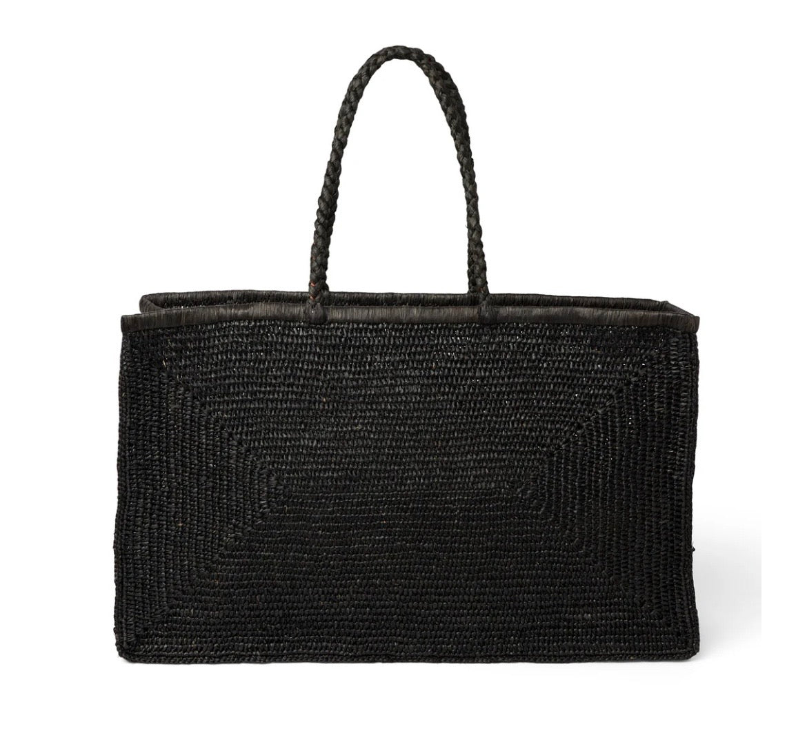 Somerville Raffia large plain beach basket