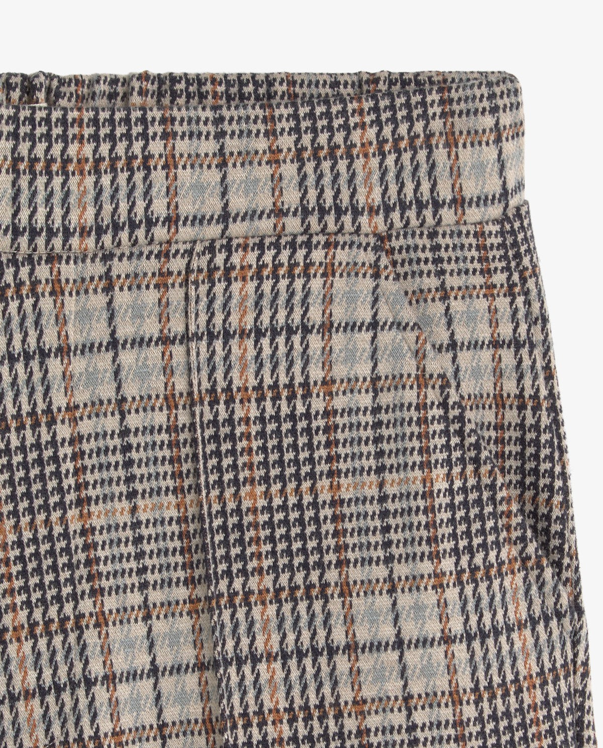 YERSE AW26 Wide-Leg Trousers Beige Checks 45422