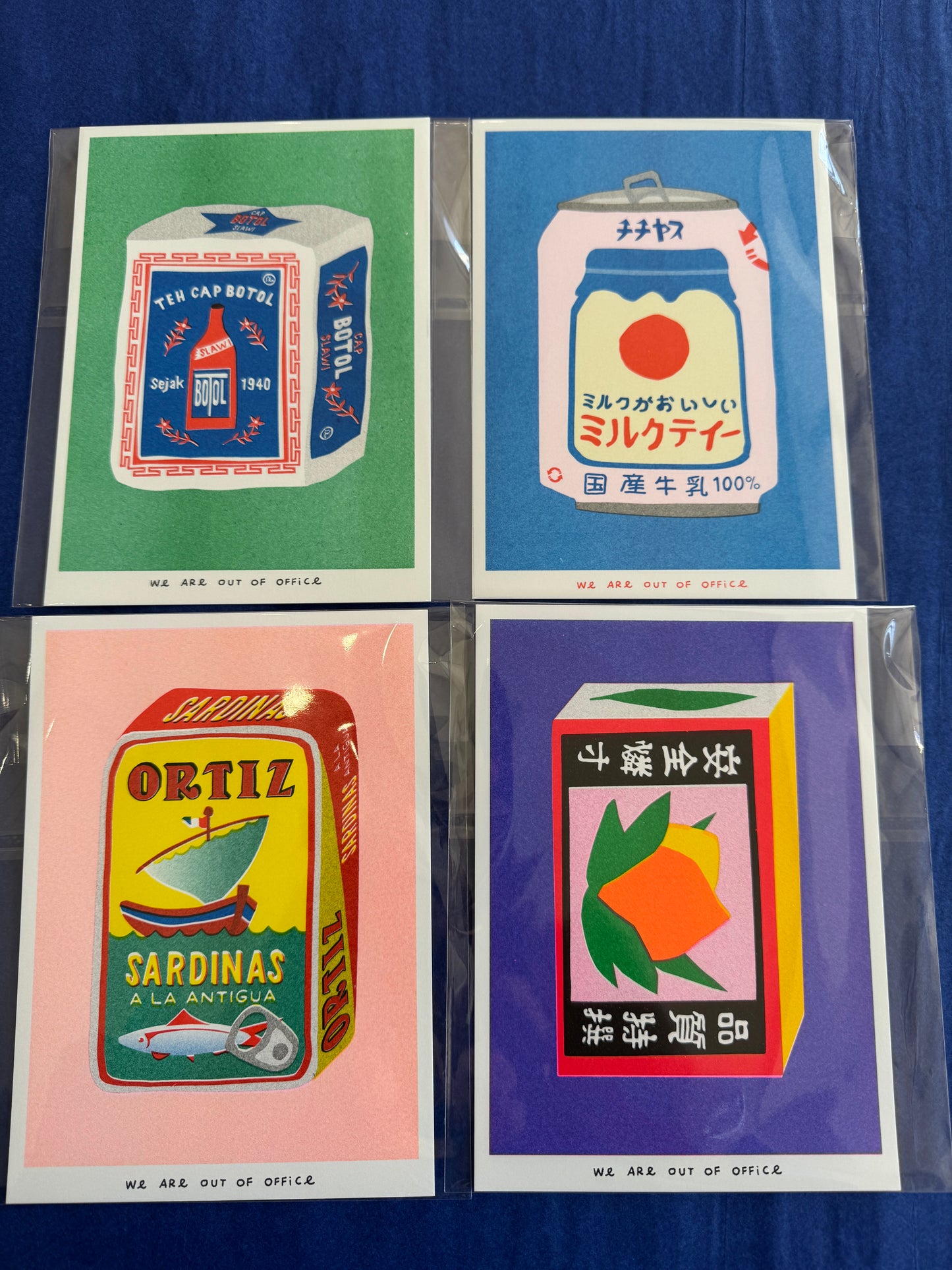 We are out of Office Small Risograph Prints