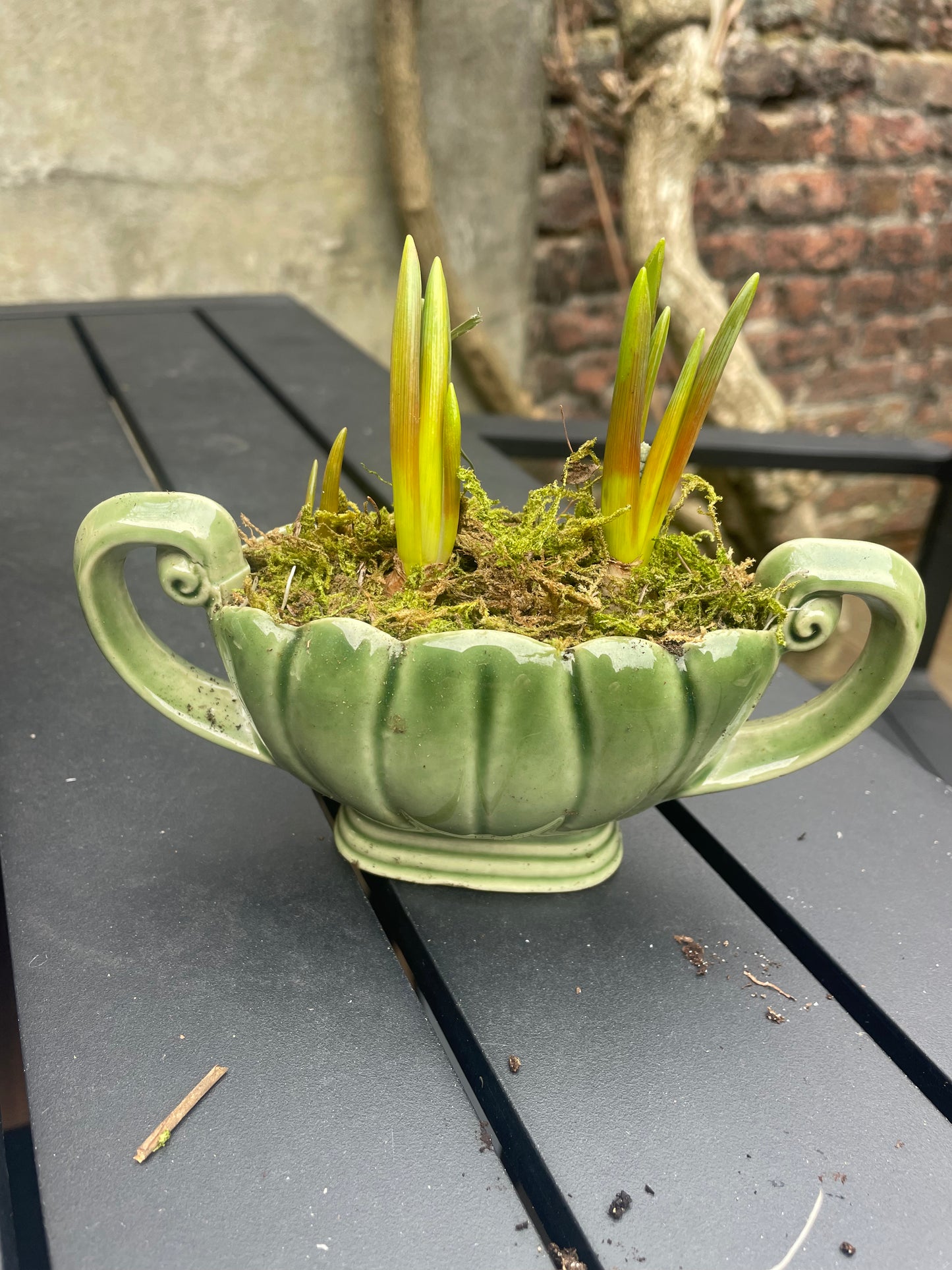 Vintage Mantle Vase Planter