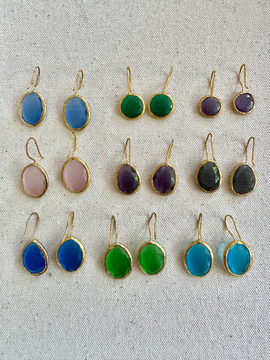 MAROC Jewellery 25 Coloured Glass Earrings