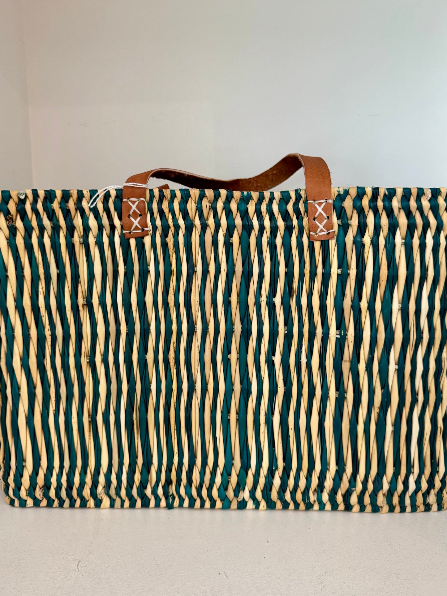 MAROC BASKET  Woven Reed Shopper