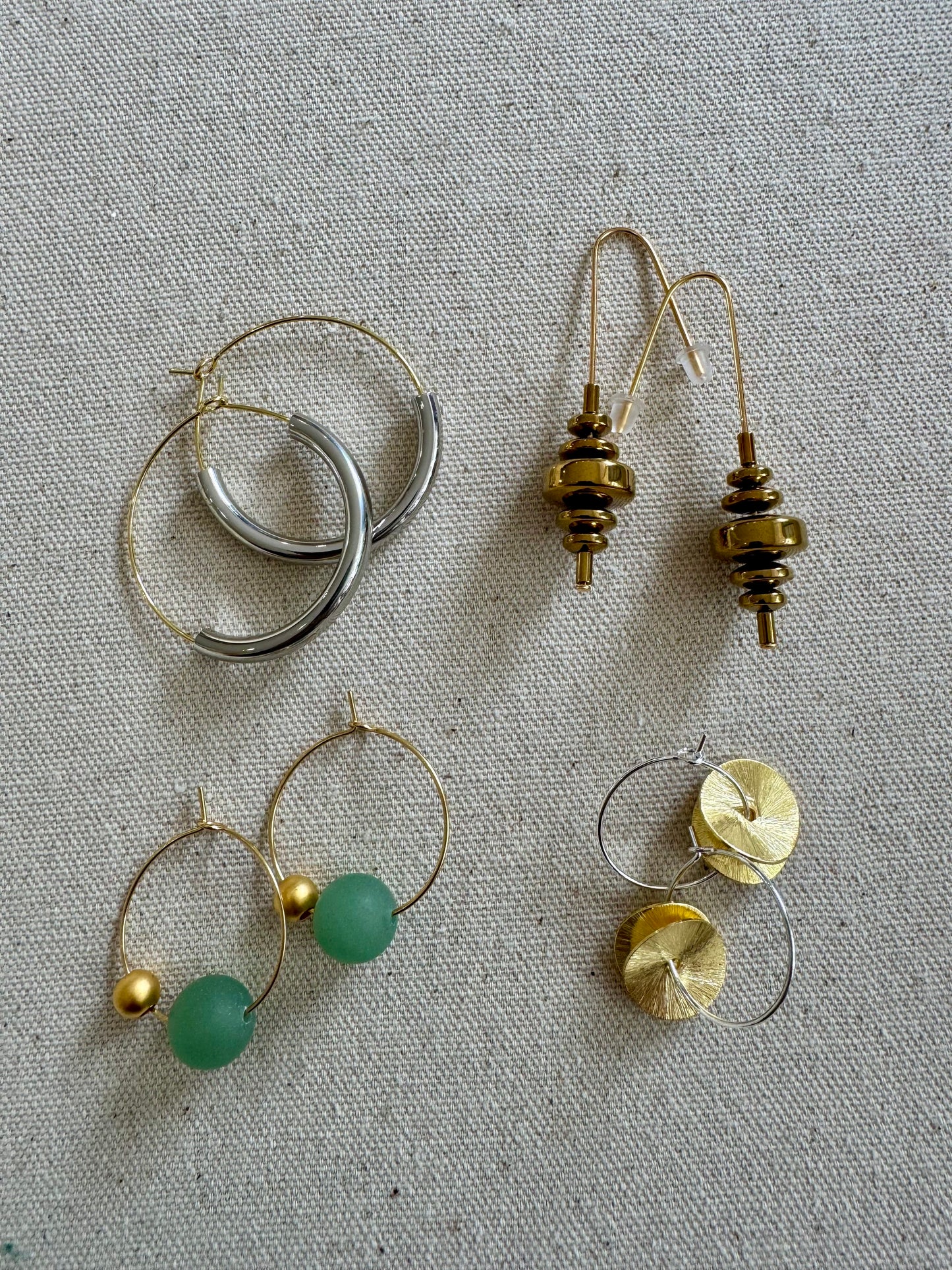 Brass and Bold Earrings