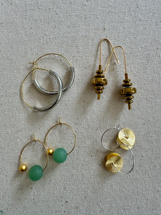 Brass and Bold Earrings