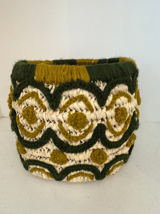 MAROC Embroidered Storage Basket