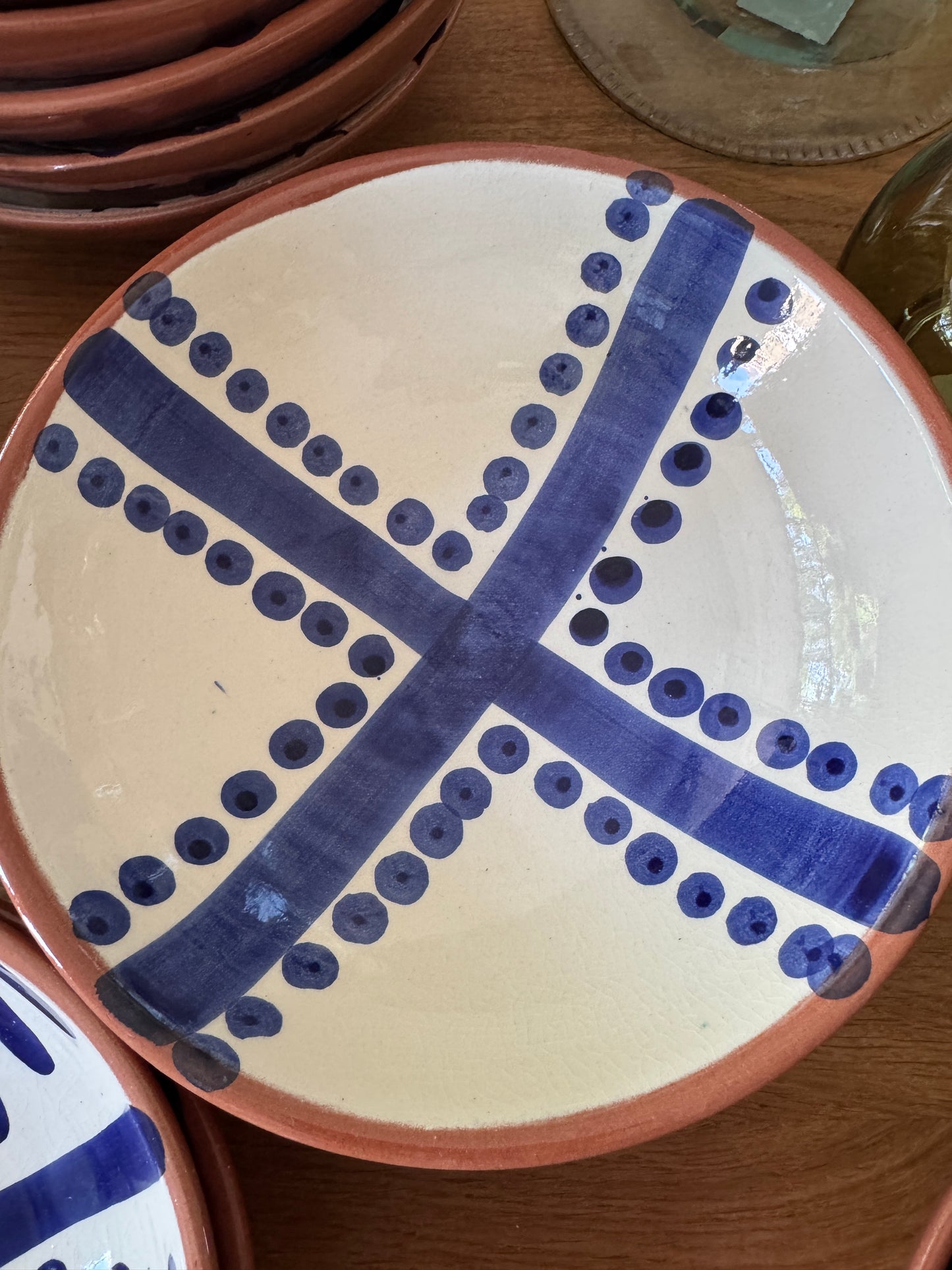 MAROC Ceramics Blue & White Terracotta Bowl