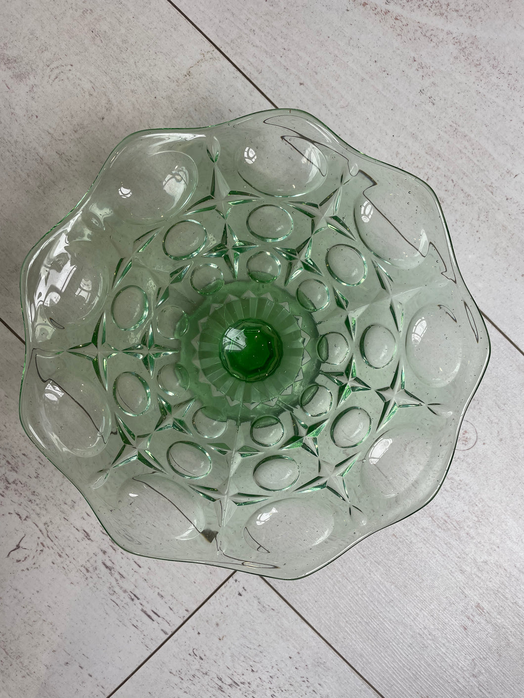 FBV Vintage Green Bubble Cake Stand