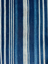 Load image into Gallery viewer, INDIGO VIntage Stripe Cloth Textile
