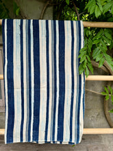 Load image into Gallery viewer, INDIGO VIntage Stripe Cloth Textile
