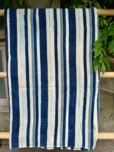 Load image into Gallery viewer, INDIGO VIntage Stripe Cloth Textile
