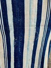 Load image into Gallery viewer, INDIGO VIntage Stripe Cloth Textile
