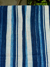 Load image into Gallery viewer, INDIGO VIntage Stripe Cloth Textile
