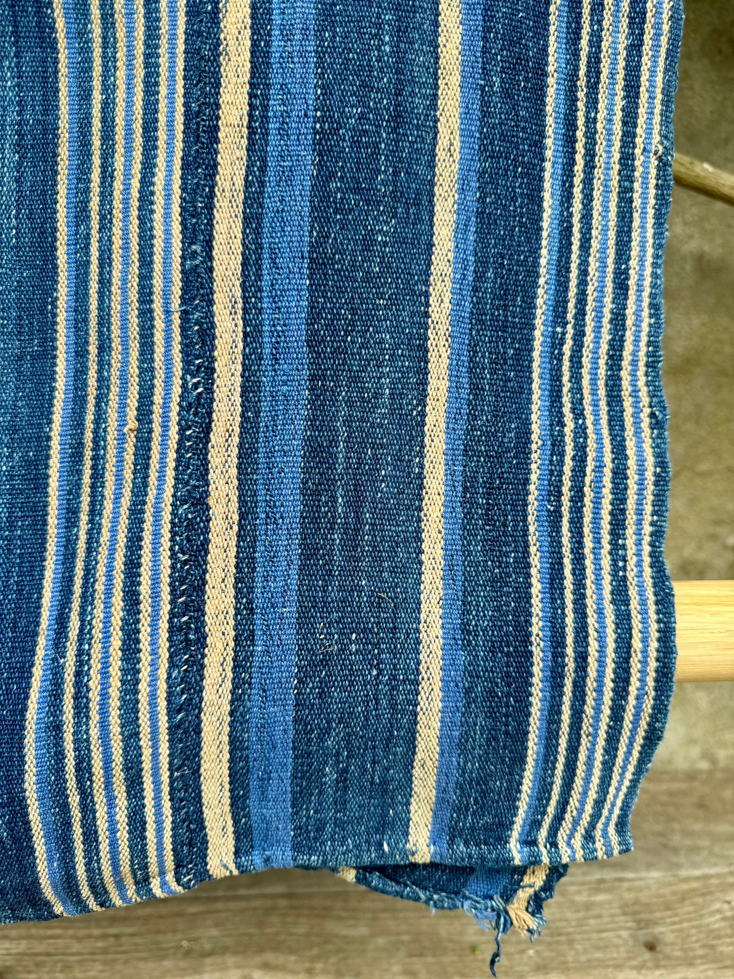 INDIGO VIntage Stripe Cloth Textile
