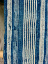 Load image into Gallery viewer, INDIGO VIntage Stripe Cloth Textile
