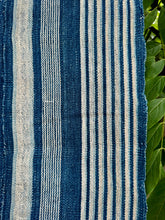 Load image into Gallery viewer, INDIGO VIntage Stripe Cloth Textile
