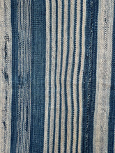 Load image into Gallery viewer, INDIGO VIntage Stripe Cloth Textile
