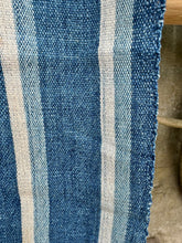 Load image into Gallery viewer, INDIGO VIntage Stripe Cloth Textile
