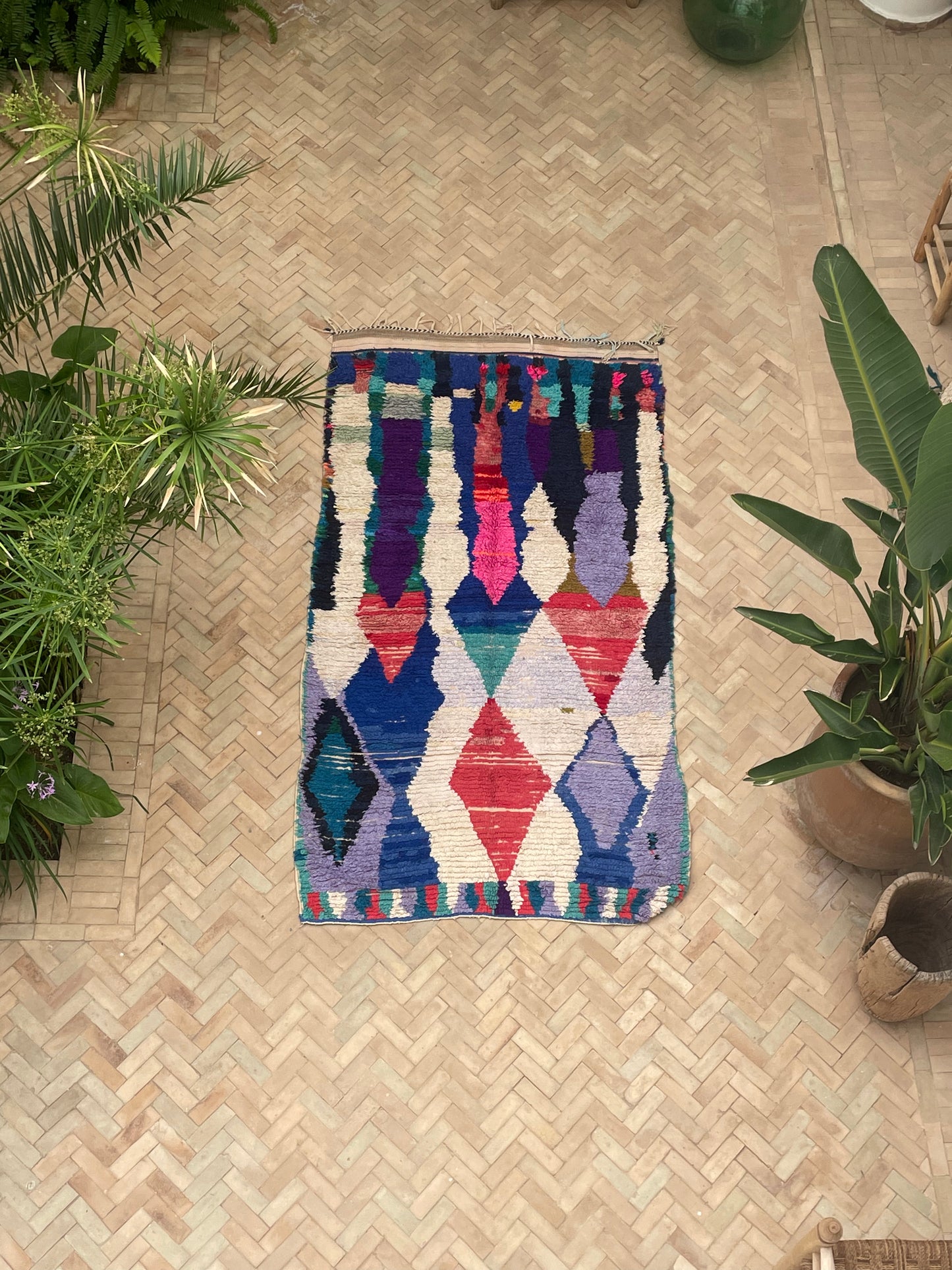 MAROC Vintage Rug Lilac Blue Pink LBP0624A