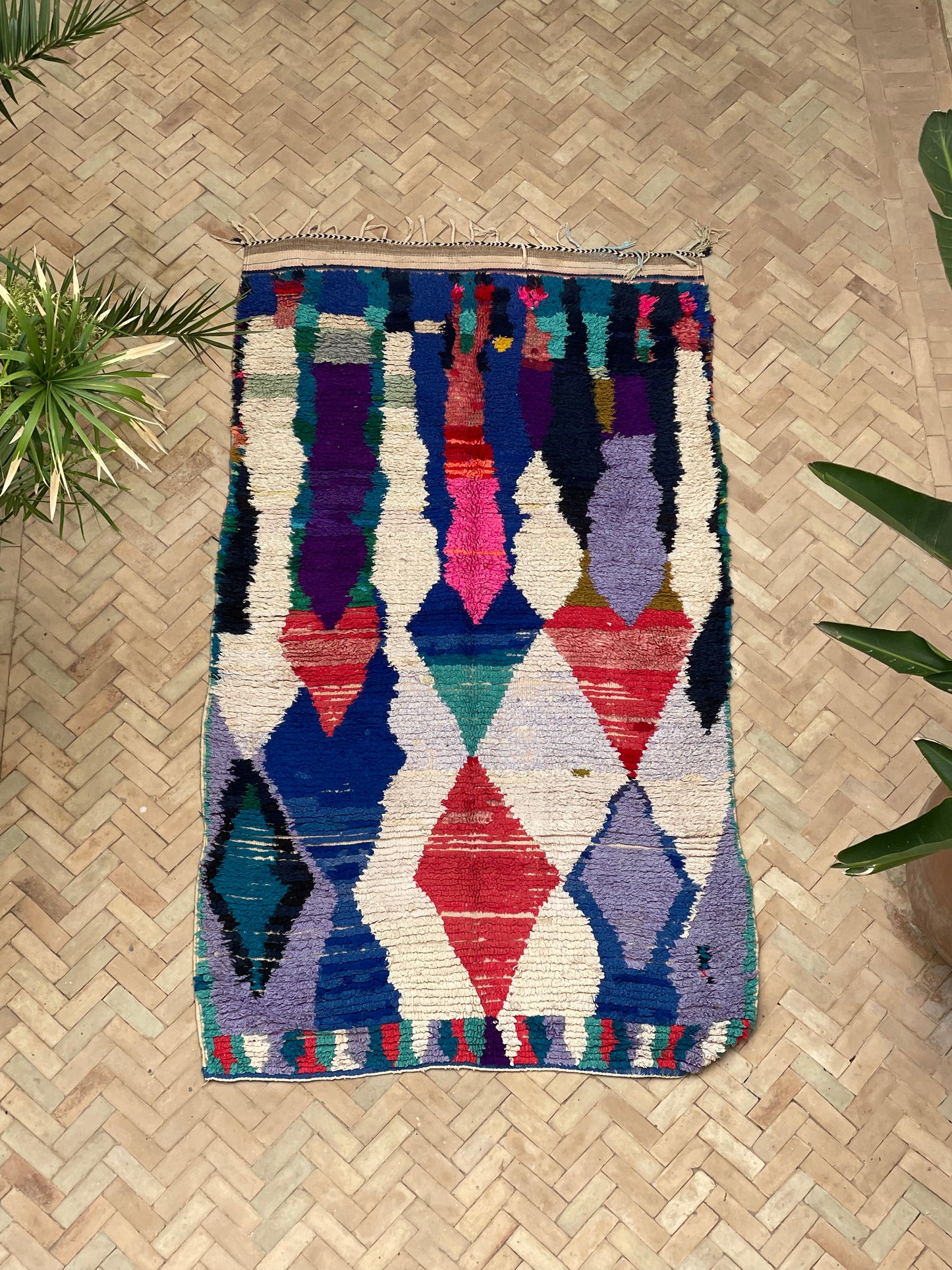 MAROC Vintage Rug Lilac Blue Pink LBP0624A