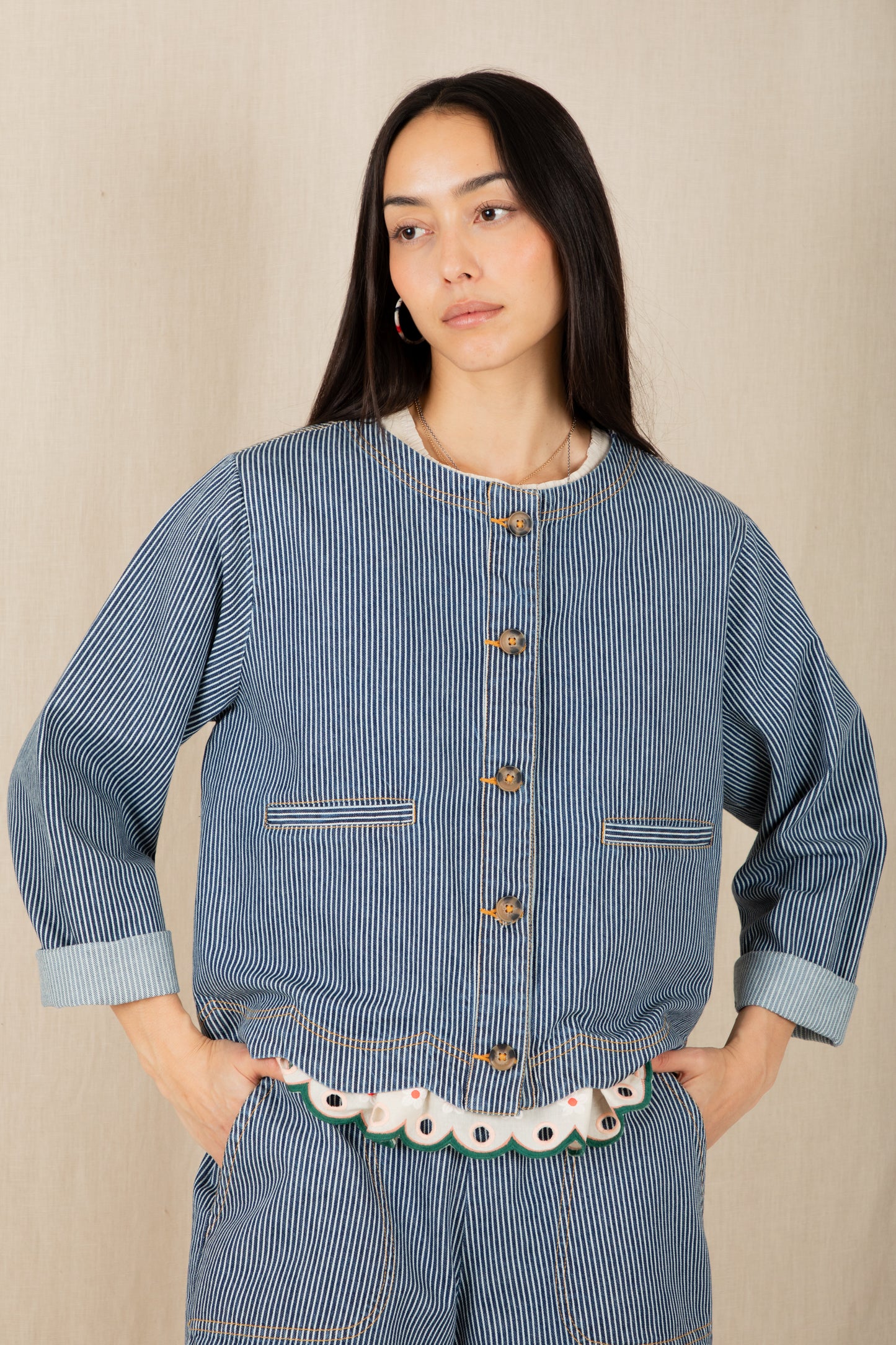 Bonte SS26 Marie Jacket Ticking