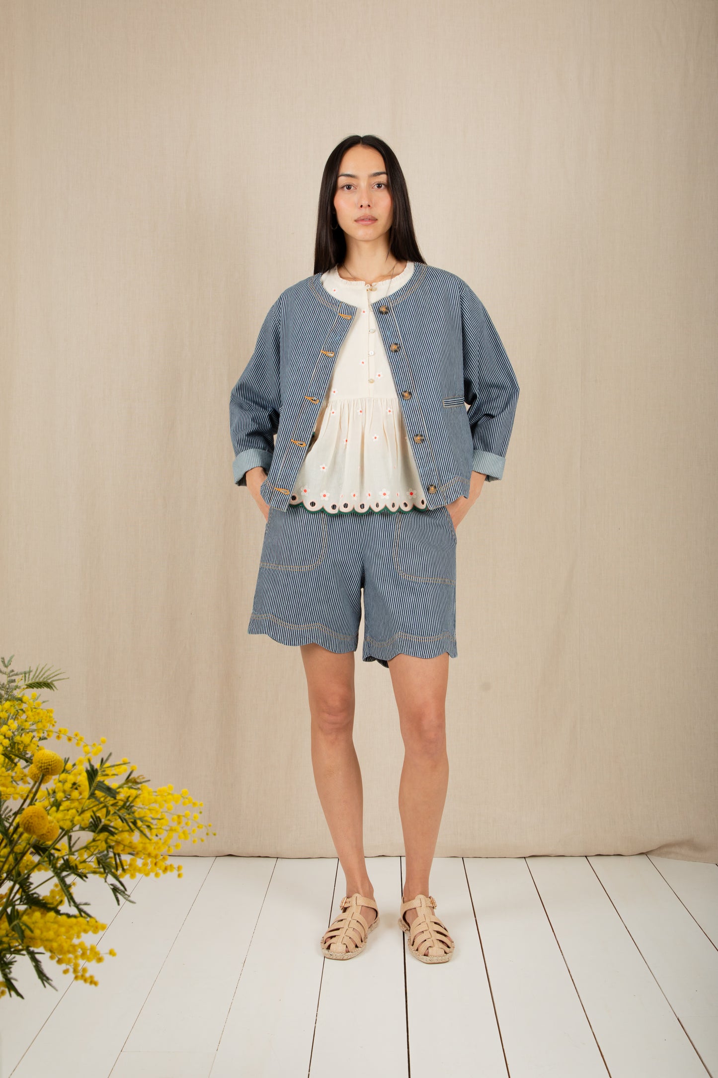 Bonte SS26 Marie Jacket Ticking
