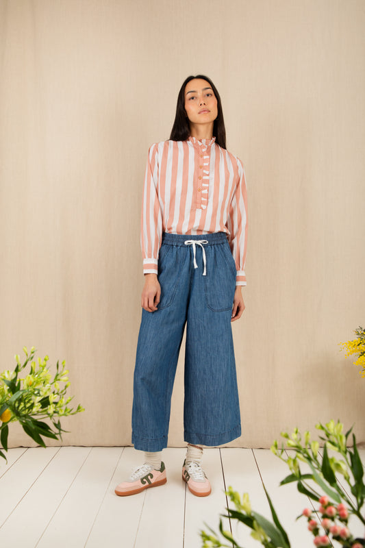 Bonte SS26 Oralie Trouser Washed Denim
