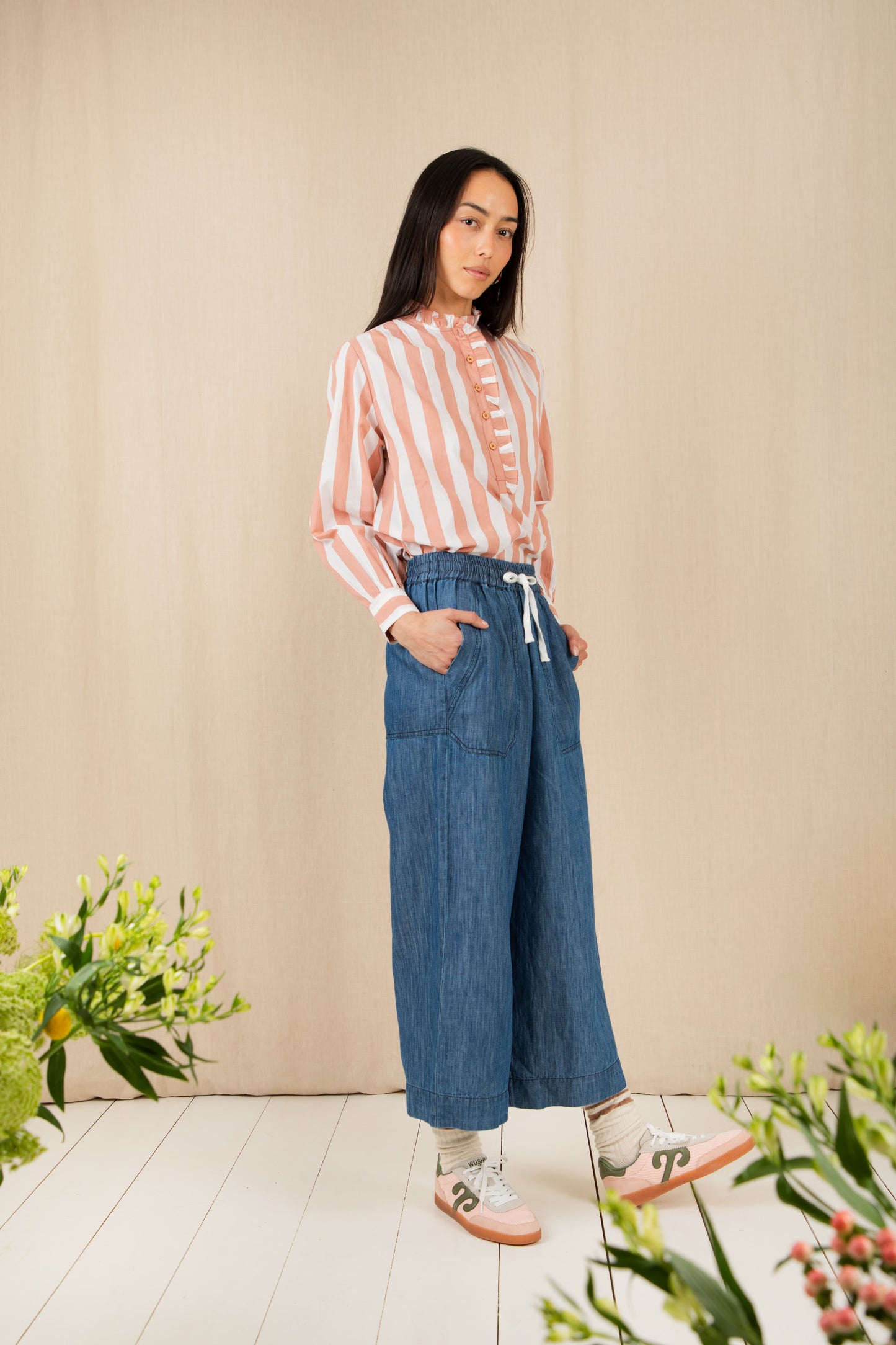 Bonte SS26 Oralie Trouser Washed Denim