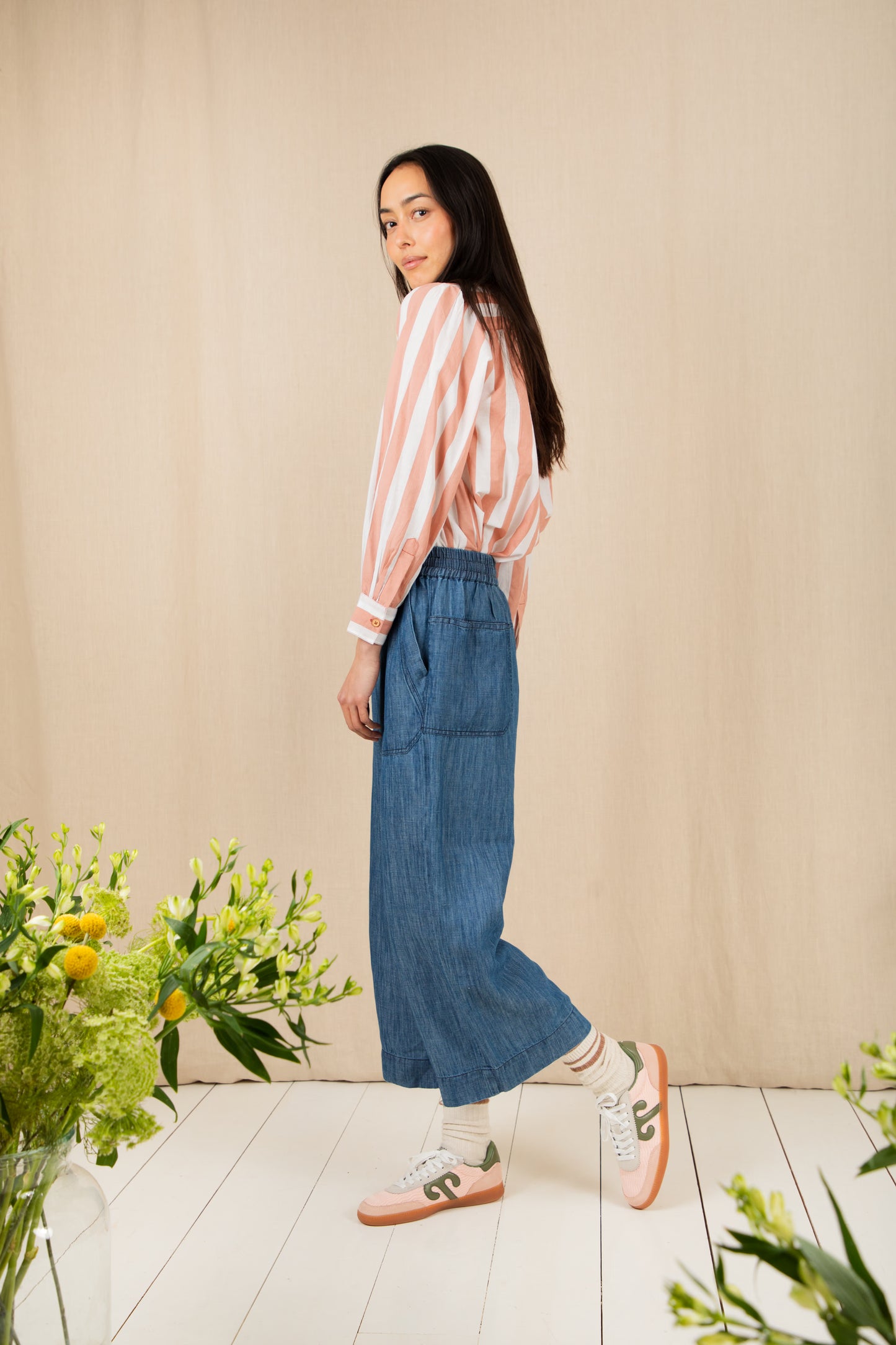 Bonte SS26 Oralie Trouser Washed Denim