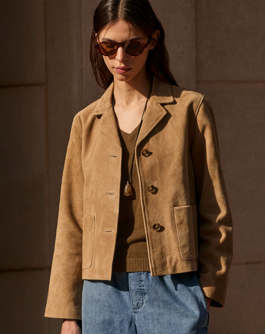 Yerse AW25 Amber Suede Jacket 43860