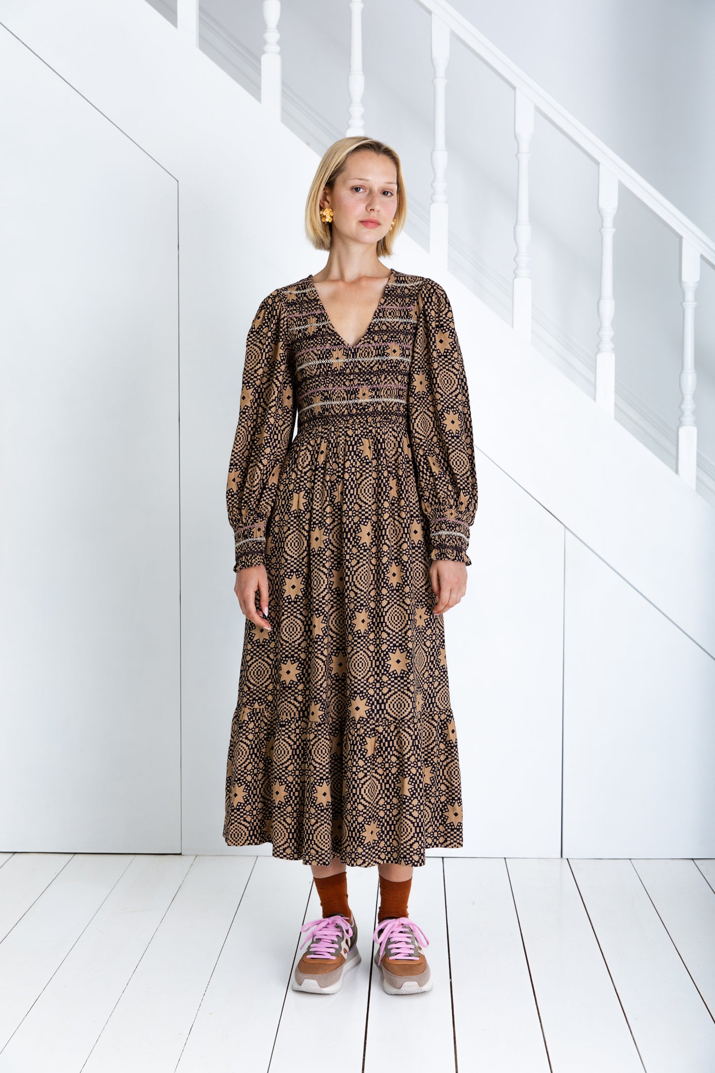 Bonté Troy Dress Midnight/Sand AW25