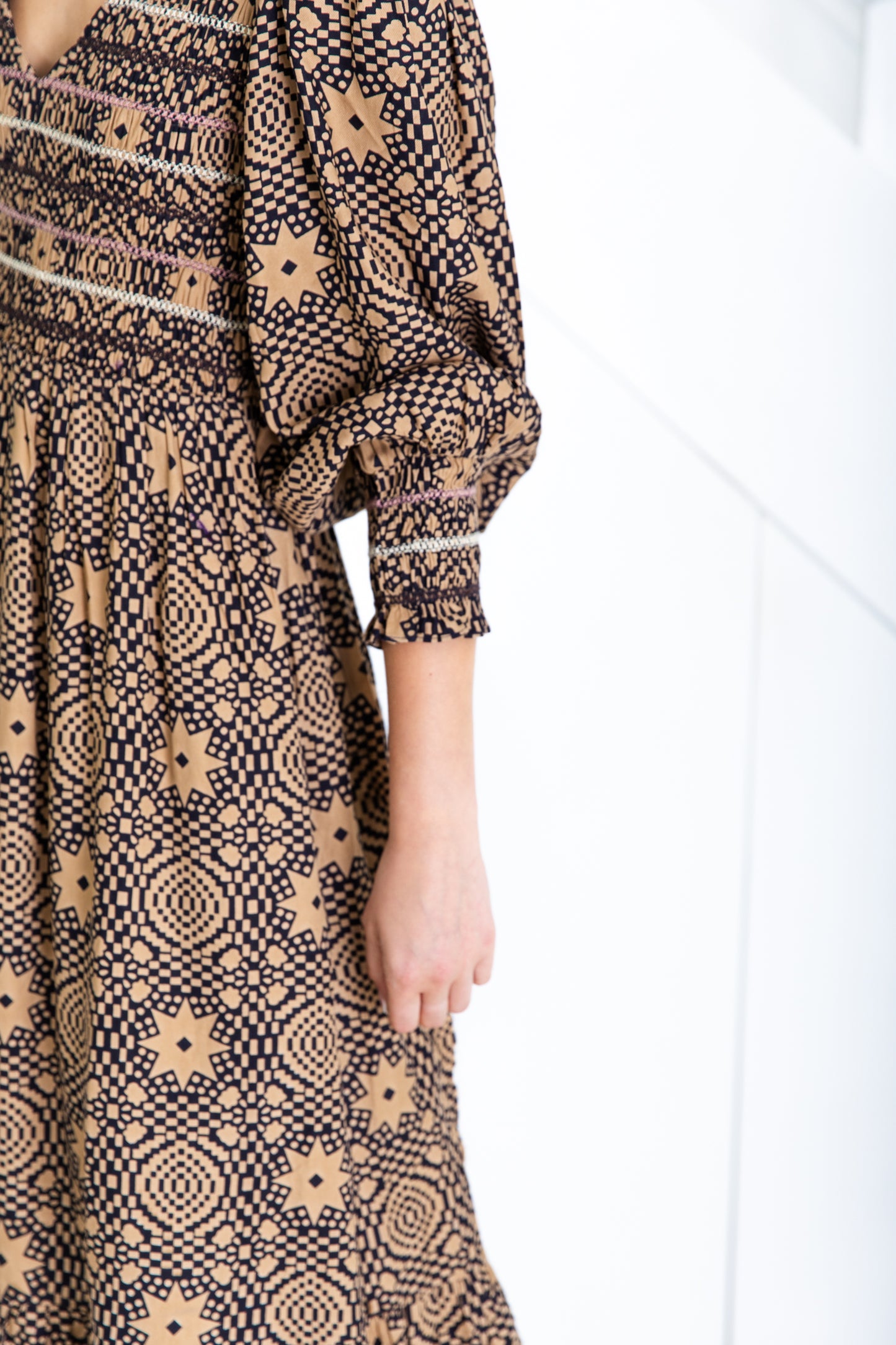 Bonté Troy Dress Midnight/Sand AW25