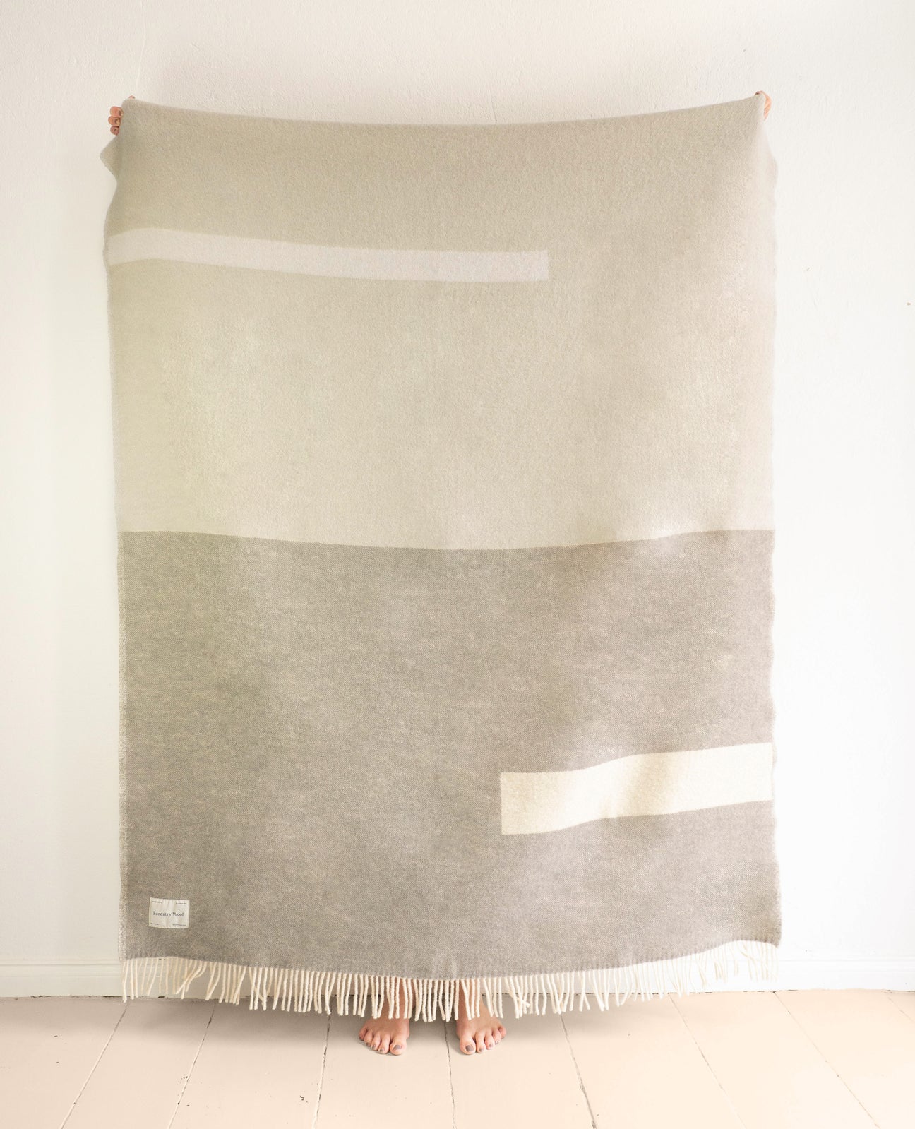 Forestry Wool Abstract Grey Blanket
